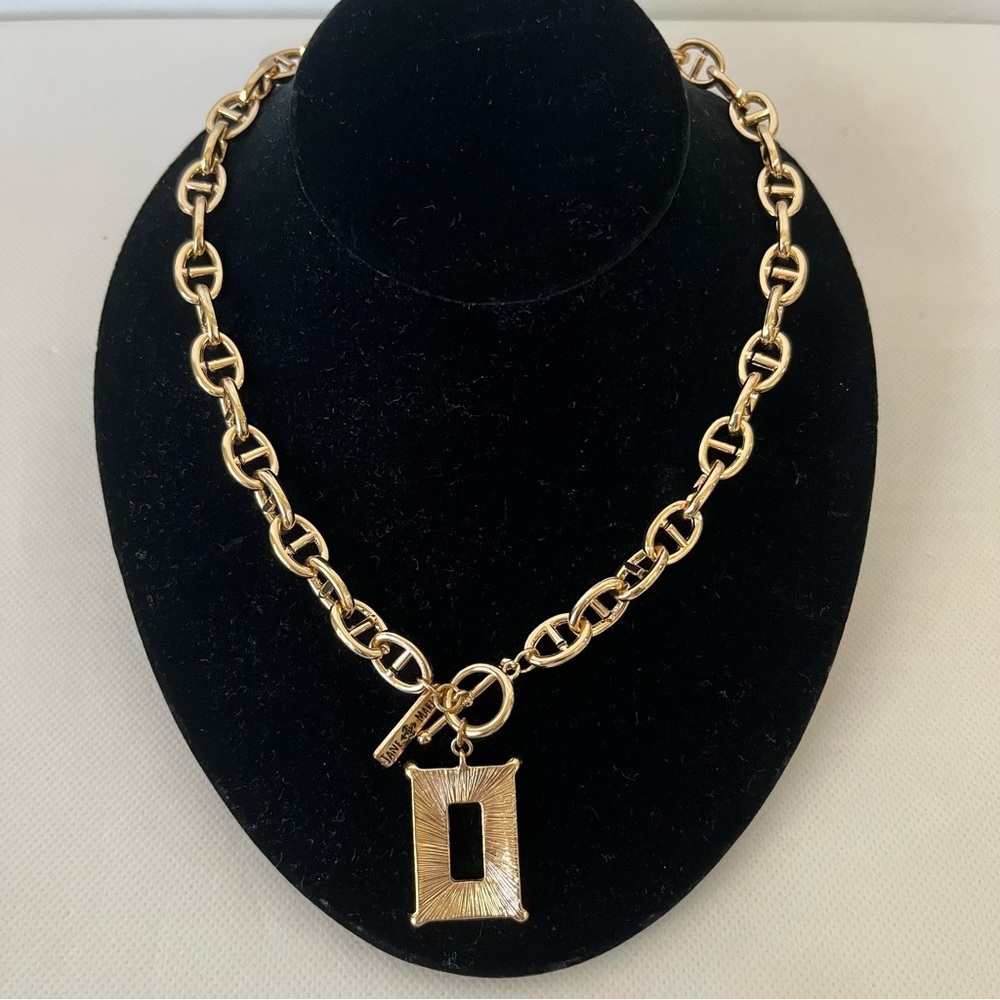 Jane Marie Gold Tone Chunky Chain Necklace